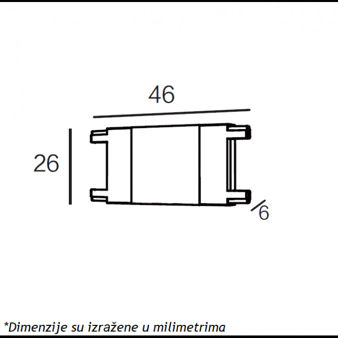 MAGNETIC SLIM KONEKTOR I CRNI (26-A-I)