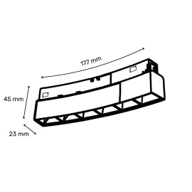 MAGNETIC SVETILJKA GS1000 7W 3000K 36° 48V DC CRNA (R1000)