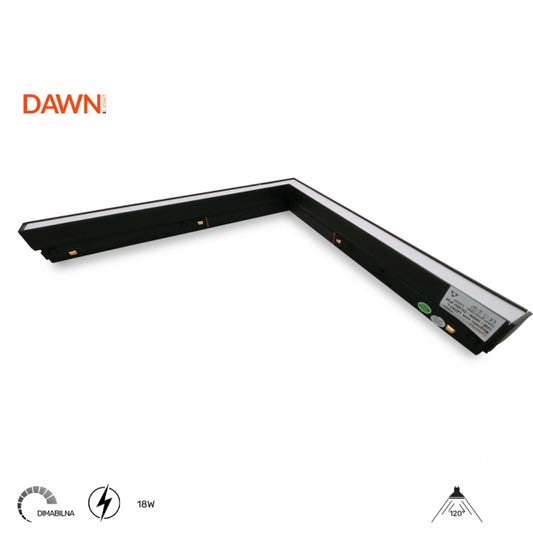 MAGNETIC SVETILJKA LED01-L 18W 3000K 120° 48V DC CRNA NEW