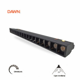 MAGNETIC SVETILJKA LED02-12W 3000K 30° 48V DC CRNA