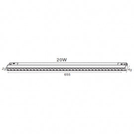 MAGNETIC SVETILJKA LED02-20W 3000K 30° 48V DC CRNA NEW