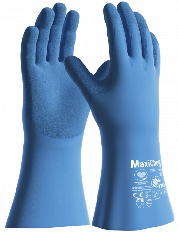 ATG MaxiChem Cut latex duga plava rukavica 35 cm vel