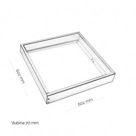 METALNI RAM ZA PANEL 6060 NADGRADNI BACKLIGHT (70mm)