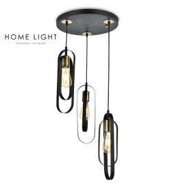 NADYA 16653 VISILICA 3*E27 CRNA