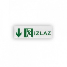 NALEPNICA 25*9CM IZLAZ DOLE