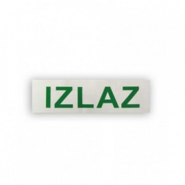 NALEPNICA 25*9CM IZLAZ