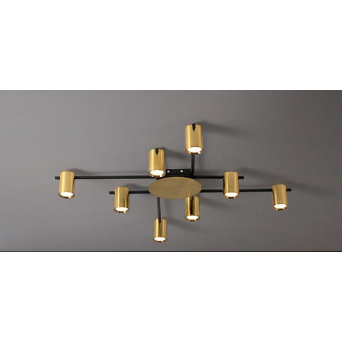 VESTA 379 PLAFONSKA SVETILJKA 8*GU10 MESING/CRNA