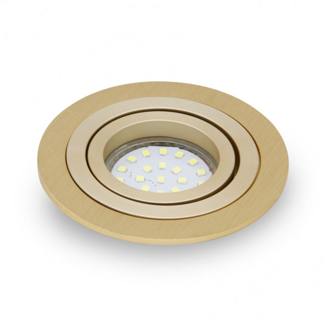 ROZETNA 208 1*GU10 ZLATNA BRUSENA