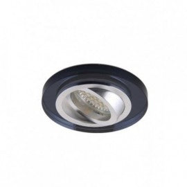 ROZETNA 704 1*GU10 CRNA KRISTAL