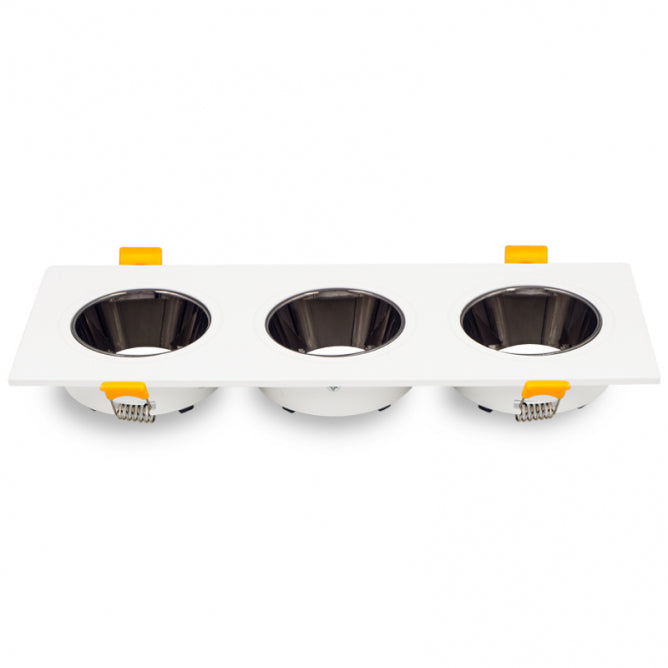 ROZETNA JM-1012 3*GU10 BELA/CRNA