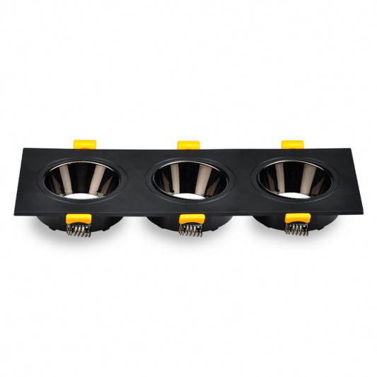 ROZETNA JM-1012 3*GU10 CRNA/CRNA