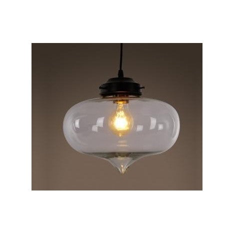 RUSTIK 13 VISILICA DD-0509 1*E27 BLACK/CLEAR GLASS