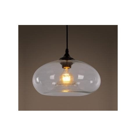 RUSTIK 14 VISILICA DD-0510 1*E27 BLACK/CLEAR GLASS