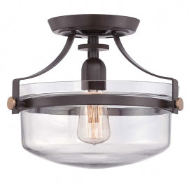 RUSTIK 170 PLAFONSKA SVETILJKA 1*E27 CRNA