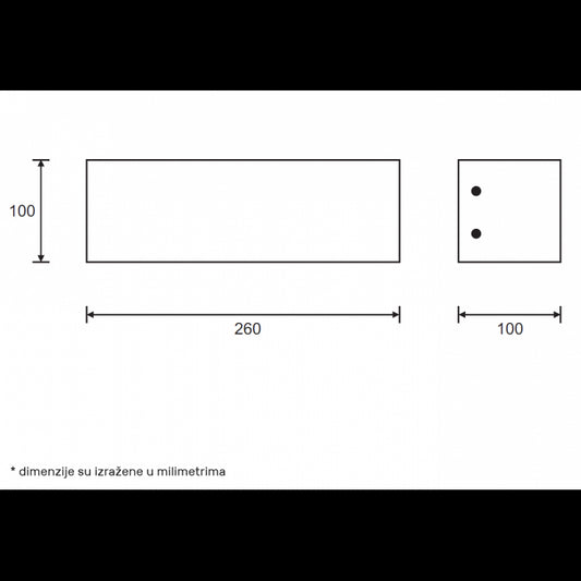 RUSTIK 176 ZIDNA LAMPA 12W 3000K
