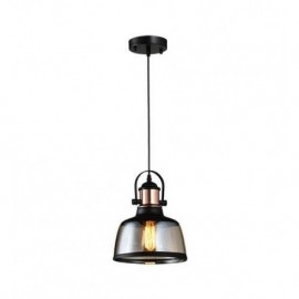 RUSTIK 93 VISILICA 1*E27 BLACK/COPER/COGNAC GLASS