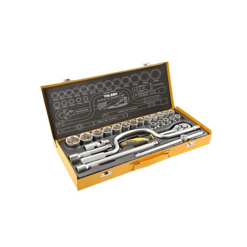 SET NASADNIH KLJUČEVA 1/2" 24-DELNI