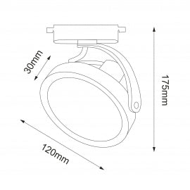 SINSKI REFLEKTOR TL21403 1xGU10 BELI MONOFAZNI