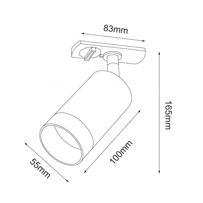 SINSKI REFLEKTOR TL23461 1xGU10 CRNI/ZLATNI MONOFAZNI