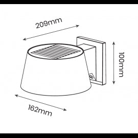 SOLARNA LED SVETILJKA SWL-28 6.25W 4000K IP54