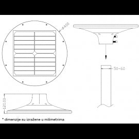 SOLARNA LED ULICNA SVETILJKA LD-SGL-20W