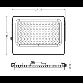 SOLARNA SVETILJKA A03 200W 4000K IP65