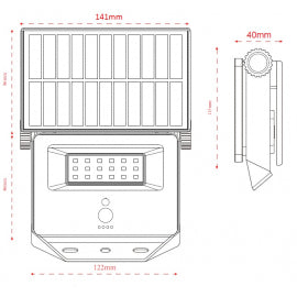 SOLARNI REFLEKTOR TONIK-T 700lm CCT IP65