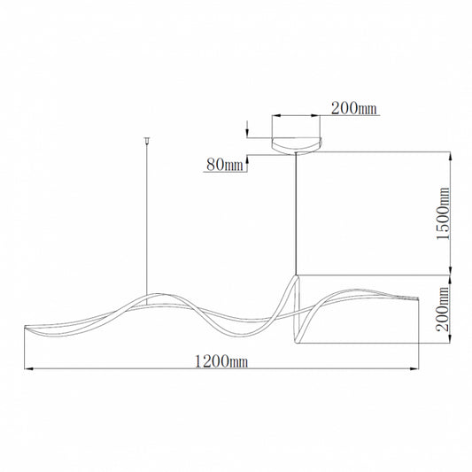SOLEA 12 LUSTER 24W 3000K BELA