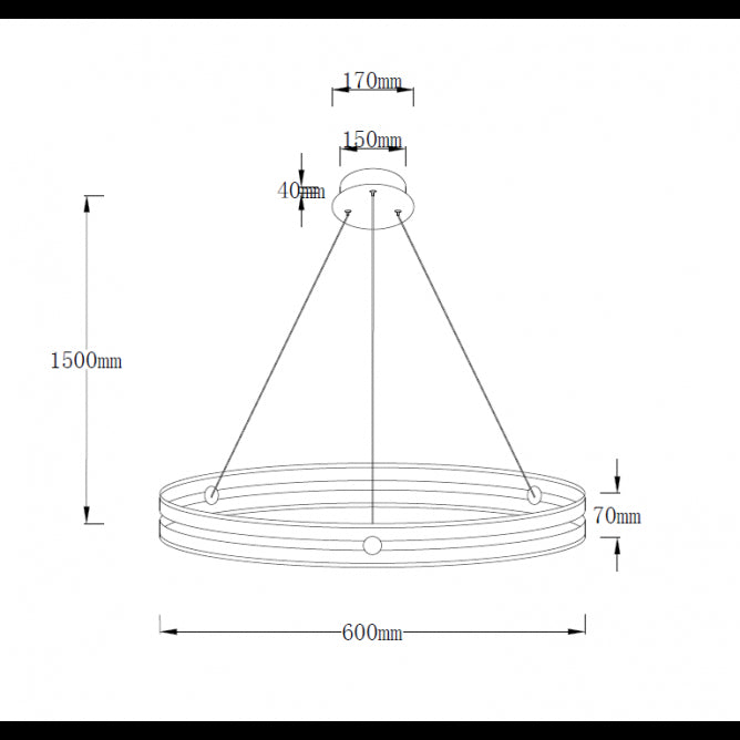 SOLEA 14 LUSTER 48W 3000/4000/6000K BRAON