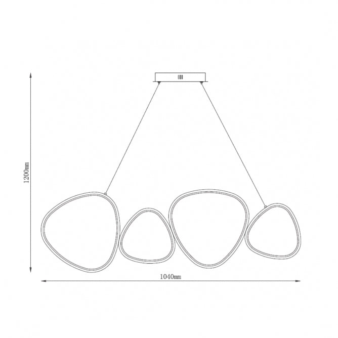 SOLEA 20 LUSTER 48W 3000/4000/6000K BELA