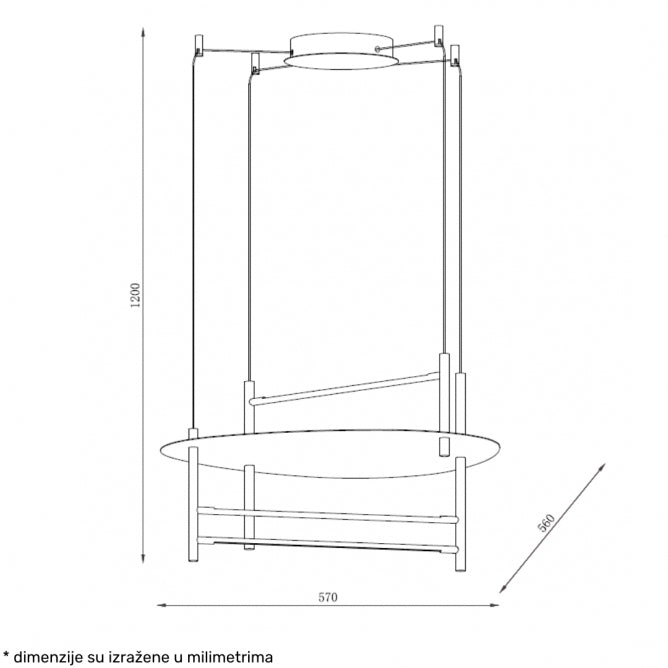 SOLEA 29 LUSTER 30W 3000/4000/6000K BELA