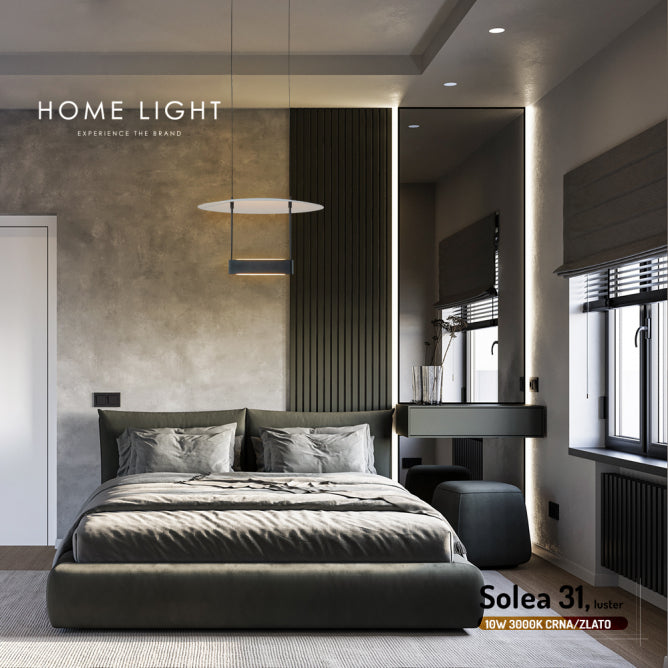 SOLEA 31 LUSTER 10W 3000K CRNA/ZLATO