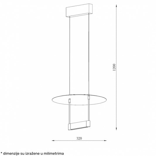 SOLEA 31 LUSTER 10W 3000K CRNA/ZLATO