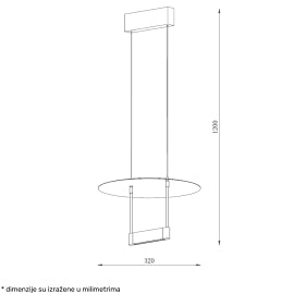 SOLEA 31 LUSTER 10W 3000K CRNA/ZLATO