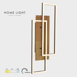 SOLEA 37 PLAFONSKA SVETILJKA 40W 3000/4000/6000K CRNA/DRVO DIM