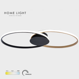 SOLEA 41 PLAFONSKA SVETILJKA 42W 3000/4000/6000K CRNA/ZLATO DIM