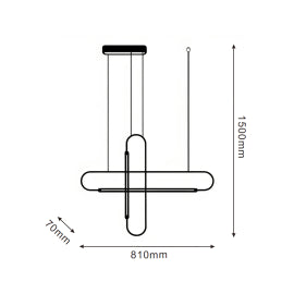 SOLEA 45 LUSTER 20W 3000K CRNA