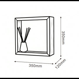 SOLEA 48 ZIDNA LAMPA 16W 3000K DRVO
