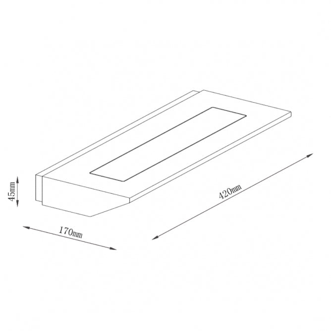 SOLEA 50 ZIDNA LAMPA 12W 3000K DRVO