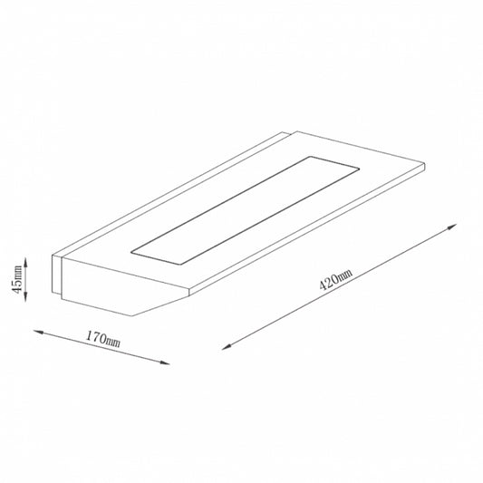 SOLEA 50 ZIDNA LAMPA 12W 3000K DRVO