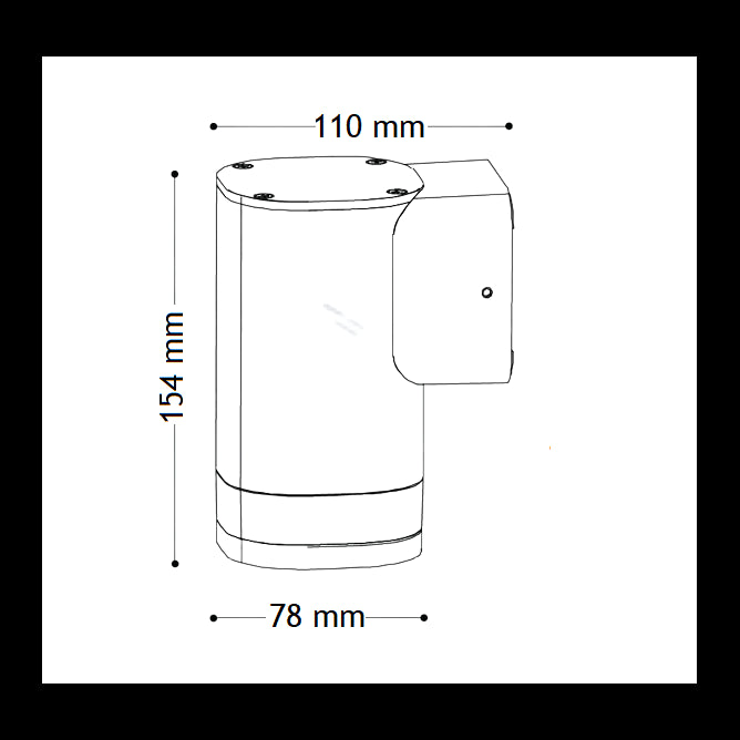 SVETILJKA 2181S ZIDNA 1*GU10 IP54 SIVA