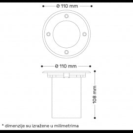 SVETILJKA AB3110 PODNA 1*GU10 IP67