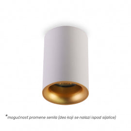 SVETILJKA JM-033 PLAFONSKA 1*GU10 IP20 BELA