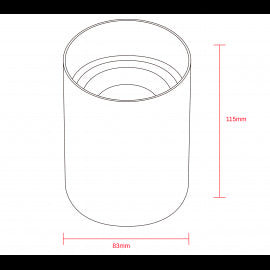 SVETILJKA JM-034 PLAFONSKA 1*GU10 IP20 BELA