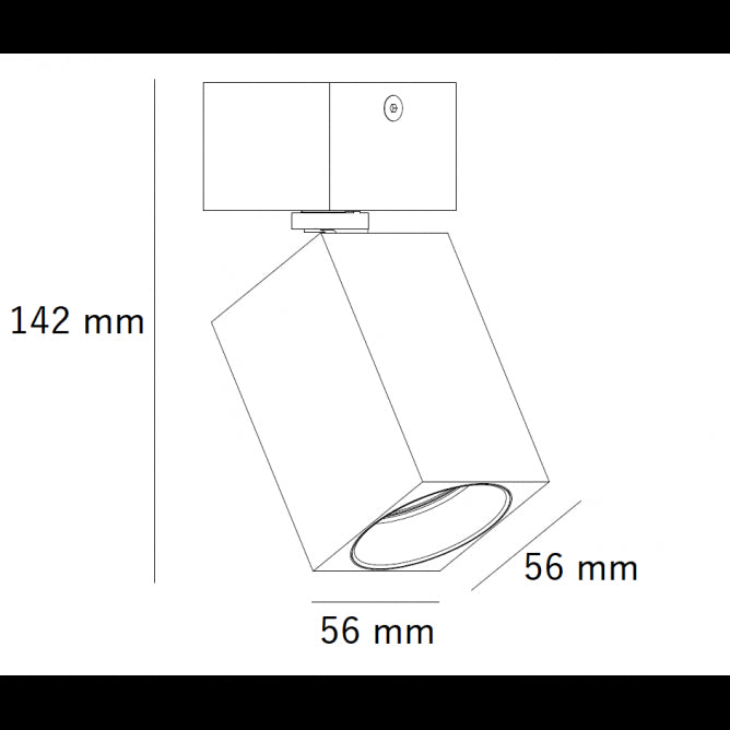 SVETILJKA JM-4065 PLAFONSKA CRNA 1*GU10 IP20