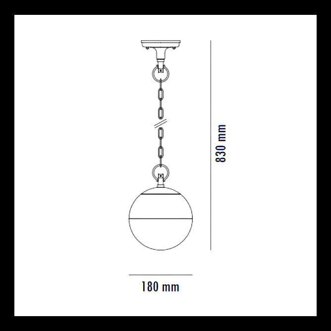 SVETILJKA JM-4822 VISILICA 1*E27 IP44 ANTRACIT