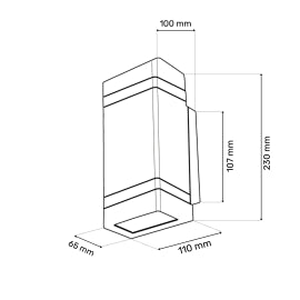 SVETILJKA JM-5032 ZIDNA 2*GU10 IP65 DRVO