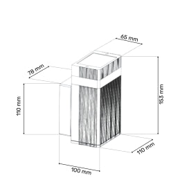 SVETILJKA JM-5102 ZIDNA 1*GU10 IP65 CRNA