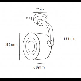 SVETILJKA LM1017 SPOT 1XGU10 BELA