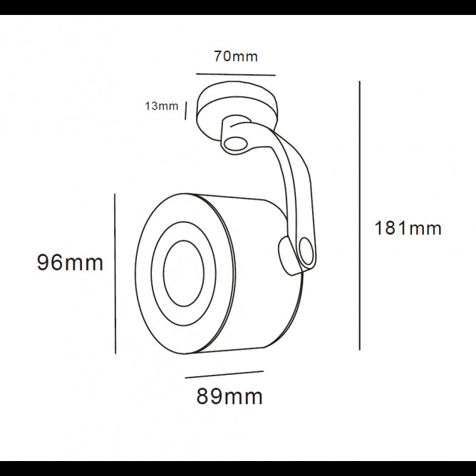 SVETILJKA LM1017 SPOT 1XGU10 CRNA